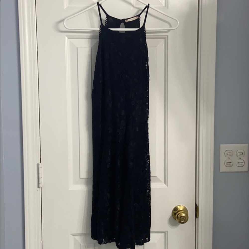 Altar’d State Black Lace Halter dress